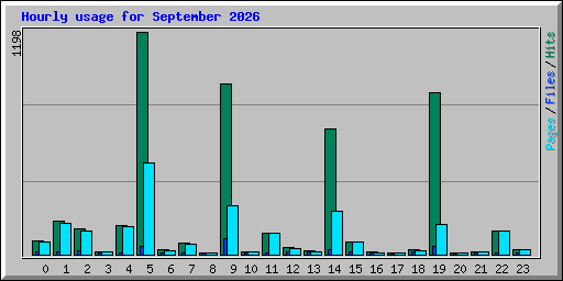 Hourly usage for September 2026